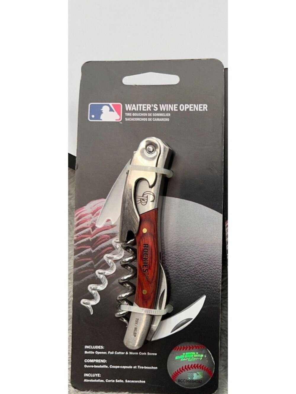 Colorado Rockies Wine Bottle Opener Waiter Style TSV Home MLB Official Merch